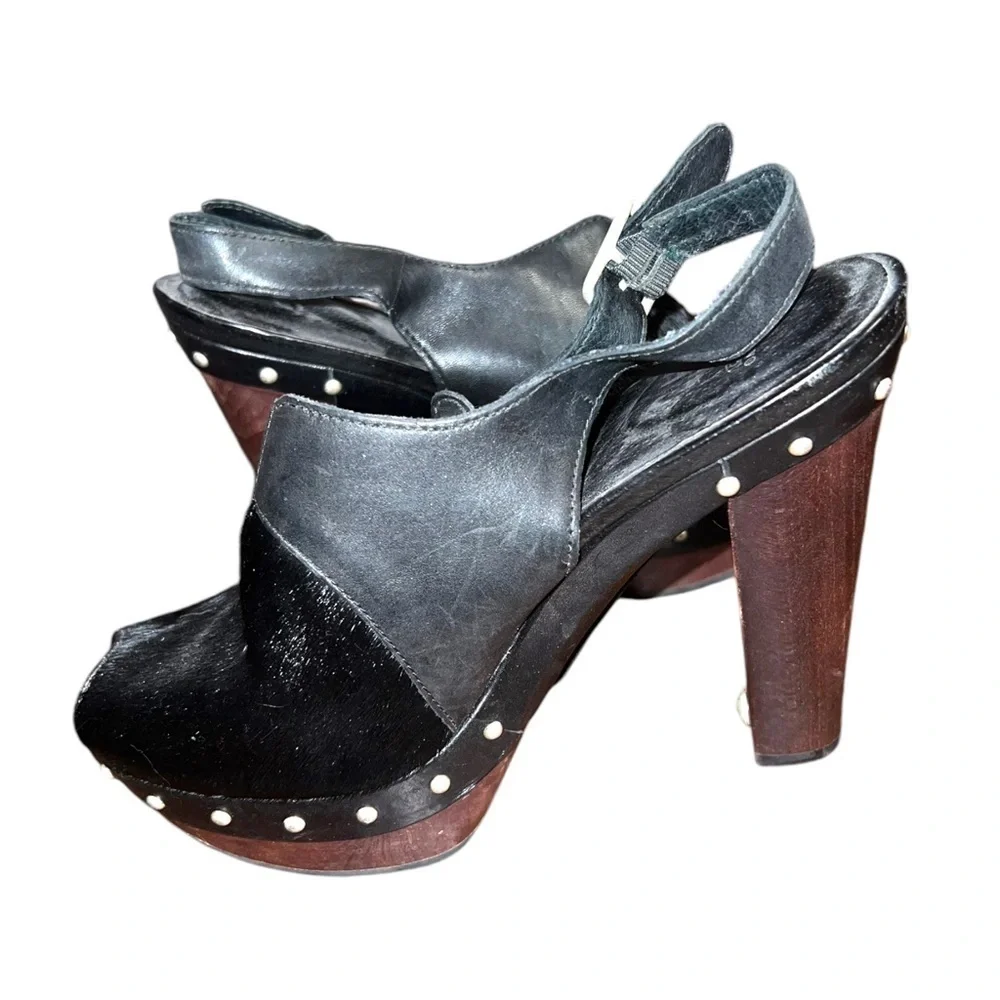 ▶️ UGG ◀️ Nicco Calf Hair Leather Platform  Size 7
